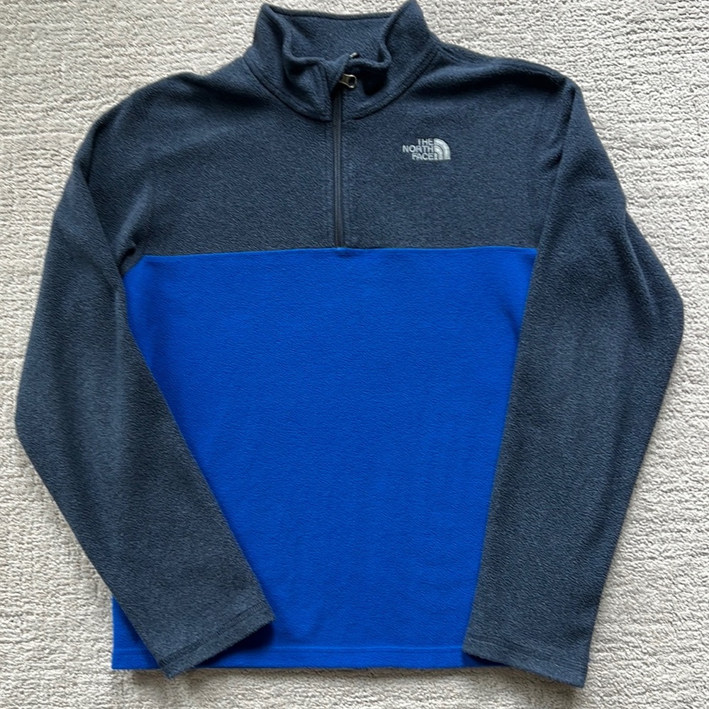 North Face Blue Glacier 1/2 Zip